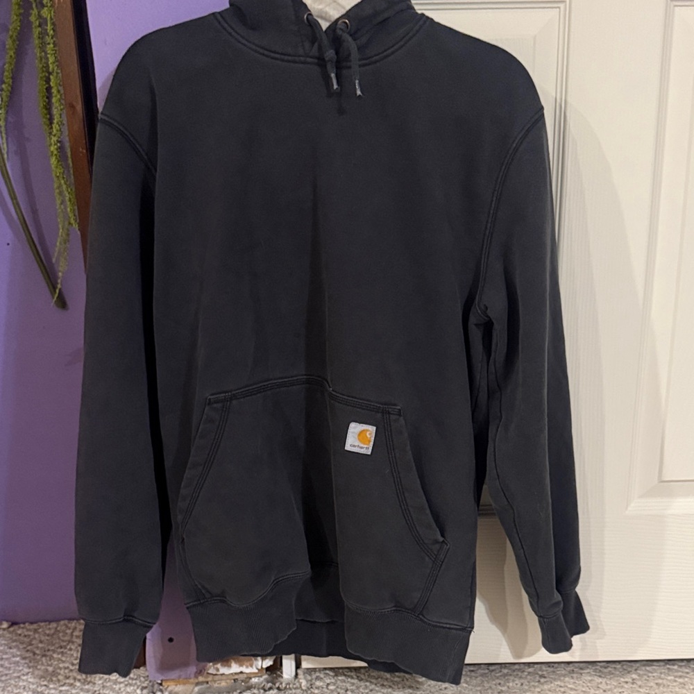 Carhartt Charcoal Hoodie with Kangaroo Pocket